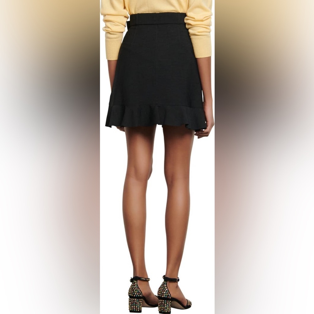 SANDRO Amy Ruffled Miniskirt Size 3 NEW - Picture 5 of 13